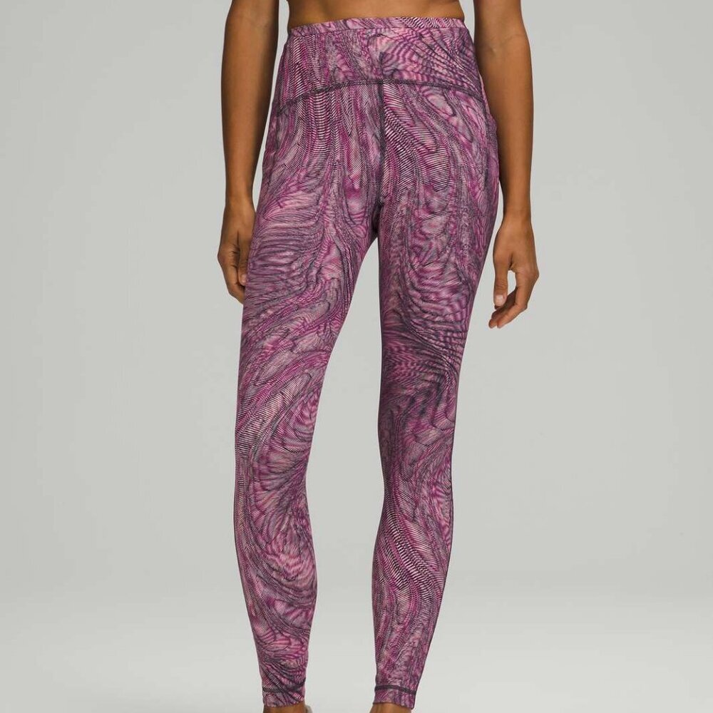 Lululemon Dimensional Sonic Pink Multi Swift Speed High-Rise Tight 28" 2 - Picture 2 of 4